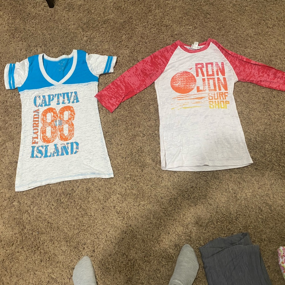 Colorful M and S shirts